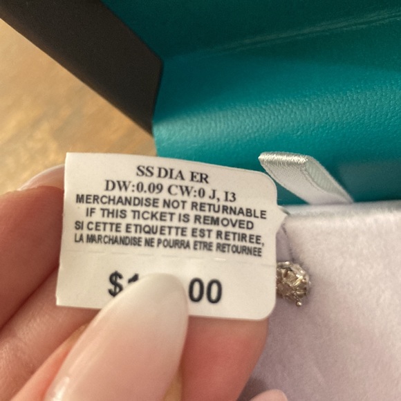 Effy Silver and diamond studs. - Picture 6 of 6